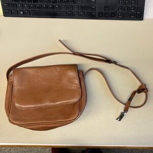 American Angel genuine tan leather crossbody purse
